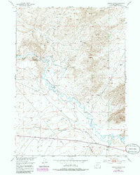 Graham Ranch Wyoming Historical topographic map, 1:24000 scale, 7.5 X 7.5 Minute, Year 1951