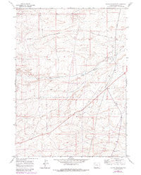 Graham Reservoir Wyoming Historical topographic map, 1:24000 scale, 7.5 X 7.5 Minute, Year 1969