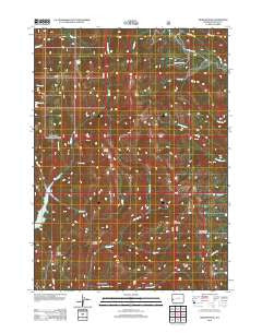Graham Peak Wyoming Historical topographic map, 1:24000 scale, 7.5 X 7.5 Minute, Year 2012