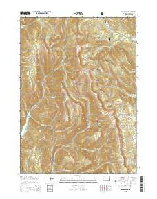Graham Peak Wyoming Current topographic map, 1:24000 scale, 7.5 X 7.5 Minute, Year 2015