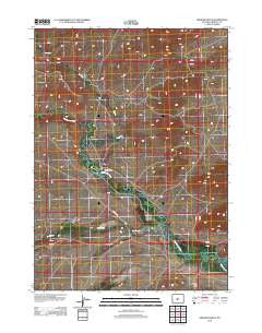 Graham Ranch Wyoming Historical topographic map, 1:24000 scale, 7.5 X 7.5 Minute, Year 2012