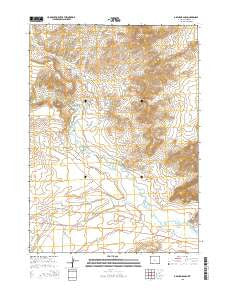 Graham Ranch Wyoming Current topographic map, 1:24000 scale, 7.5 X 7.5 Minute, Year 2015