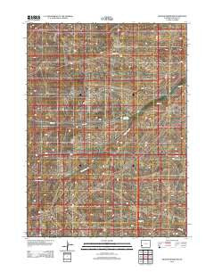 Graham Reservoir Wyoming Historical topographic map, 1:24000 scale, 7.5 X 7.5 Minute, Year 2012