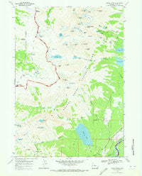 Grand Teton Wyoming Historical topographic map, 1:24000 scale, 7.5 X 7.5 Minute, Year 1968