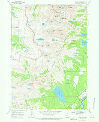 Grand Teton Wyoming Historical topographic map, 1:24000 scale, 7.5 X 7.5 Minute, Year 1968