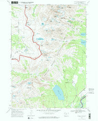 Grand Teton Wyoming Historical topographic map, 1:24000 scale, 7.5 X 7.5 Minute, Year 1968