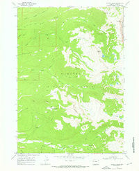 Granite Basin Wyoming Historical topographic map, 1:24000 scale, 7.5 X 7.5 Minute, Year 1968