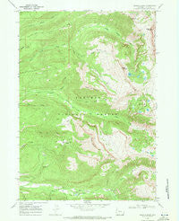 Granite Basin Wyoming Historical topographic map, 1:24000 scale, 7.5 X 7.5 Minute, Year 1968