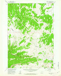 Granite Pass Wyoming Historical topographic map, 1:24000 scale, 7.5 X 7.5 Minute, Year 1960