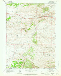 Granite Wyoming Historical topographic map, 1:24000 scale, 7.5 X 7.5 Minute, Year 1962