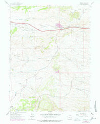 Granite Wyoming Historical topographic map, 1:24000 scale, 7.5 X 7.5 Minute, Year 1962