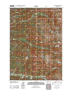 Granite Basin Wyoming Historical topographic map, 1:24000 scale, 7.5 X 7.5 Minute, Year 2012