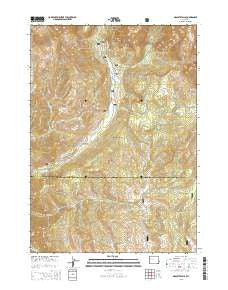 Granite Falls Wyoming Current topographic map, 1:24000 scale, 7.5 X 7.5 Minute, Year 2015
