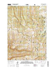 Granite Pass Wyoming Current topographic map, 1:24000 scale, 7.5 X 7.5 Minute, Year 2015
