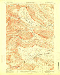 Grass Creek Basin Wyoming Historical topographic map, 1:62500 scale, 15 X 15 Minute, Year 1915