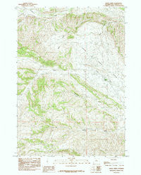 Grass Creek Wyoming Historical topographic map, 1:24000 scale, 7.5 X 7.5 Minute, Year 1985
