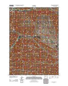 Grass Creek Wyoming Historical topographic map, 1:24000 scale, 7.5 X 7.5 Minute, Year 2012