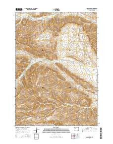 Grass Creek Wyoming Current topographic map, 1:24000 scale, 7.5 X 7.5 Minute, Year 2015