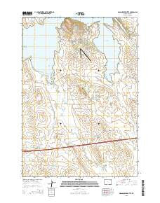 Grasshopper Butte Wyoming Current topographic map, 1:24000 scale, 7.5 X 7.5 Minute, Year 2015