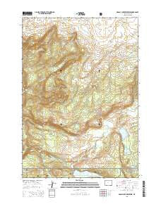 Grassy Lake Reservoir Wyoming Current topographic map, 1:24000 scale, 7.5 X 7.5 Minute, Year 2015