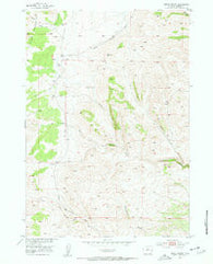 Grave Spring Wyoming Historical topographic map, 1:24000 scale, 7.5 X 7.5 Minute, Year 1952