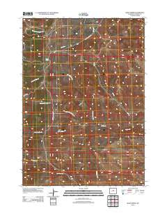 Grave Spring Wyoming Historical topographic map, 1:24000 scale, 7.5 X 7.5 Minute, Year 2012