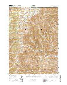 Grave Spring Wyoming Current topographic map, 1:24000 scale, 7.5 X 7.5 Minute, Year 2015
