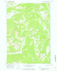 Gravel Mountain Wyoming Historical topographic map, 1:24000 scale, 7.5 X 7.5 Minute, Year 1965
