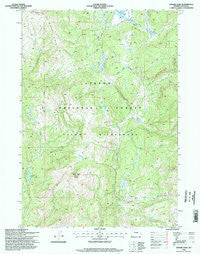 Gravel Peak Wyoming Historical topographic map, 1:24000 scale, 7.5 X 7.5 Minute, Year 1996