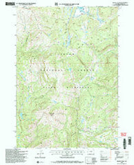 Gravel Peak Wyoming Historical topographic map, 1:24000 scale, 7.5 X 7.5 Minute, Year 1996