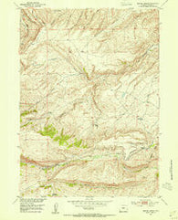 Gravel Spring Wyoming Historical topographic map, 1:24000 scale, 7.5 X 7.5 Minute, Year 1953