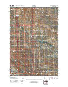 Gravel Draw Wyoming Historical topographic map, 1:24000 scale, 7.5 X 7.5 Minute, Year 2012