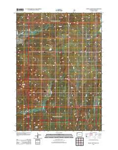 Gravel Mountain Wyoming Historical topographic map, 1:24000 scale, 7.5 X 7.5 Minute, Year 2012