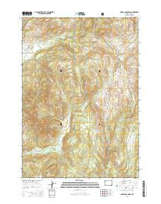 Gravel Mountain Wyoming Current topographic map, 1:24000 scale, 7.5 X 7.5 Minute, Year 2015