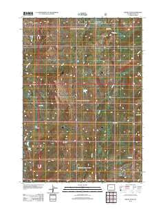 Gravel Peak Wyoming Historical topographic map, 1:24000 scale, 7.5 X 7.5 Minute, Year 2012
