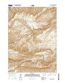 Gravel Spring Wyoming Current topographic map, 1:24000 scale, 7.5 X 7.5 Minute, Year 2015
