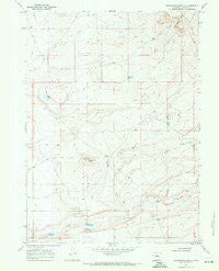 Greasewood Knoll Wyoming Historical topographic map, 1:24000 scale, 7.5 X 7.5 Minute, Year 1968