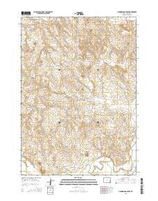 Greasewood Creek Wyoming Current topographic map, 1:24000 scale, 7.5 X 7.5 Minute, Year 2015