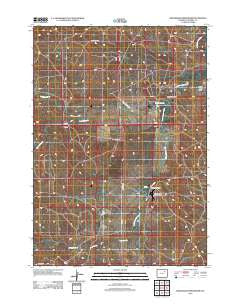 Greasewood Reservoir Wyoming Historical topographic map, 1:24000 scale, 7.5 X 7.5 Minute, Year 2012