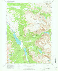 Green River Lakes Wyoming Historical topographic map, 1:24000 scale, 7.5 X 7.5 Minute, Year 1968