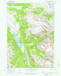 Green River Lakes Wyoming Historical topographic map, 1:24000 scale, 7.5 X 7.5 Minute, Year 1968