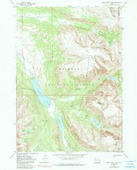 Green River Lakes Wyoming Historical topographic map, 1:24000 scale, 7.5 X 7.5 Minute, Year 1968