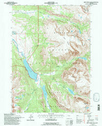 Green River Lakes Wyoming Historical topographic map, 1:24000 scale, 7.5 X 7.5 Minute, Year 1991