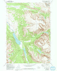 Green River Lakes Wyoming Historical topographic map, 1:24000 scale, 7.5 X 7.5 Minute, Year 1968