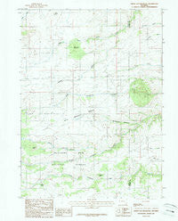 Green Top Mountain Wyoming Historical topographic map, 1:24000 scale, 7.5 X 7.5 Minute, Year 1987