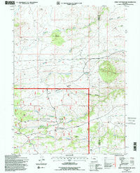 Green Top Mountain Wyoming Historical topographic map, 1:24000 scale, 7.5 X 7.5 Minute, Year 1992
