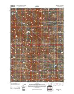 Green Hill Wyoming Historical topographic map, 1:24000 scale, 7.5 X 7.5 Minute, Year 2012