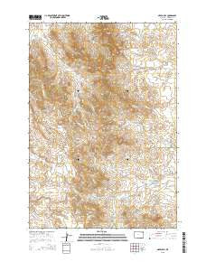 Green Hill Wyoming Current topographic map, 1:24000 scale, 7.5 X 7.5 Minute, Year 2015