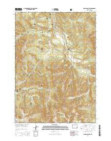 Green Mountain Wyoming Current topographic map, 1:24000 scale, 7.5 X 7.5 Minute, Year 2015