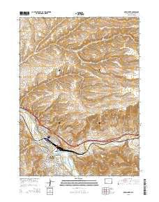 Green River Wyoming Current topographic map, 1:24000 scale, 7.5 X 7.5 Minute, Year 2015